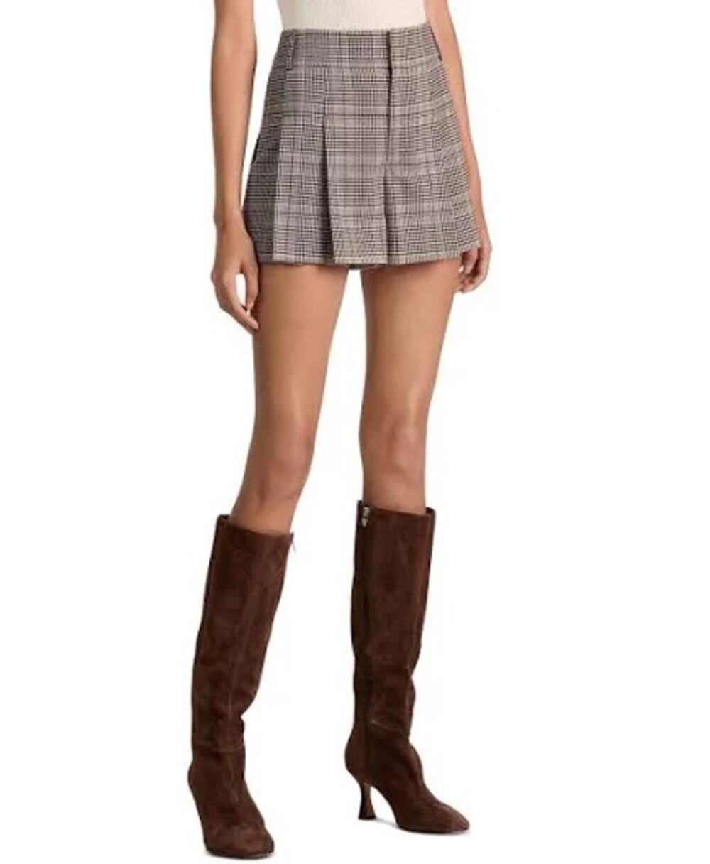 Alice and Olivia Plaid Shorts